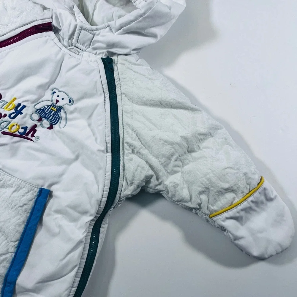 Vintage Baby‎ B'Gosh Snow Bunting 5/6 White 80s 90s Snowsuit